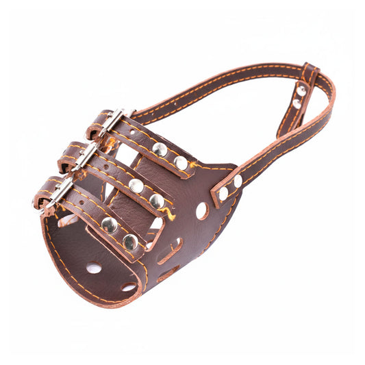 BOZAL 29CM DE CUERO PARA PERRO LH-1569