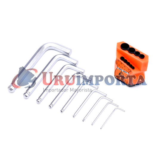 LLAVE ALLEN 9 PZ CORTA EN BLISTERS LH-534