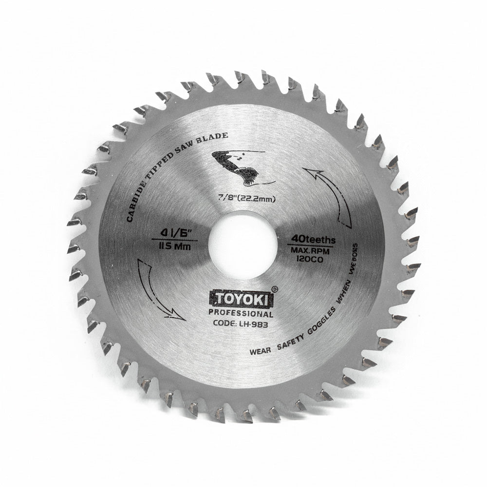 DISCO CORTE MADERA 4 1/2″ 40D TOYOKI LH-983