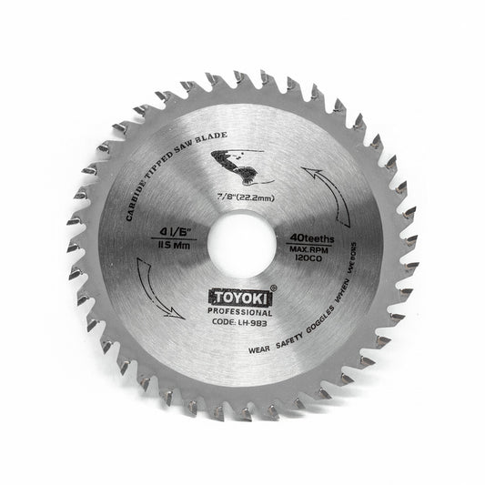 DISCO CORTE MADERA 4 1/2″ 40D TOYOKI LH-983
