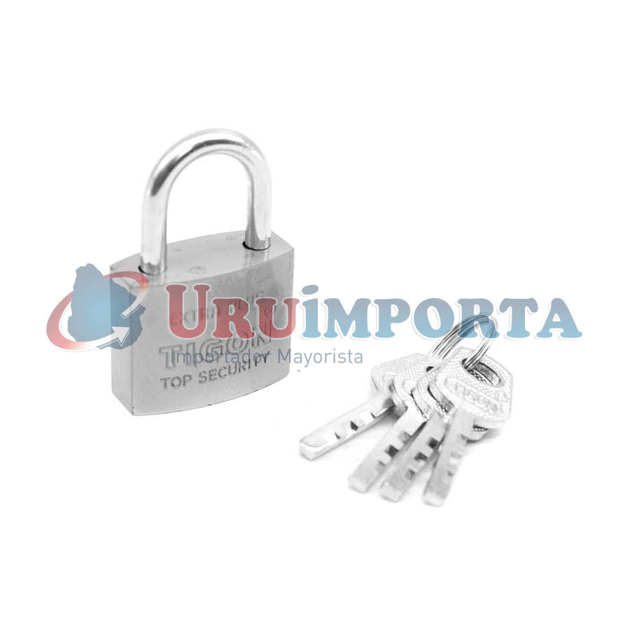 CANDADO TIGON TIPO PLATEADO 30MM LH-333