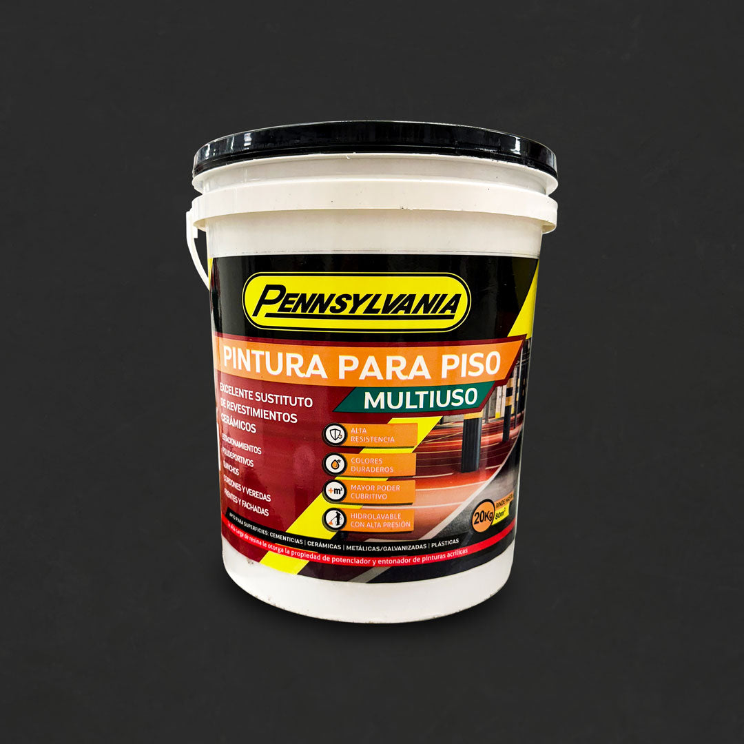 PINTURA PARA PISOS 20 KILOS NEGRO PENNSYLVANIA