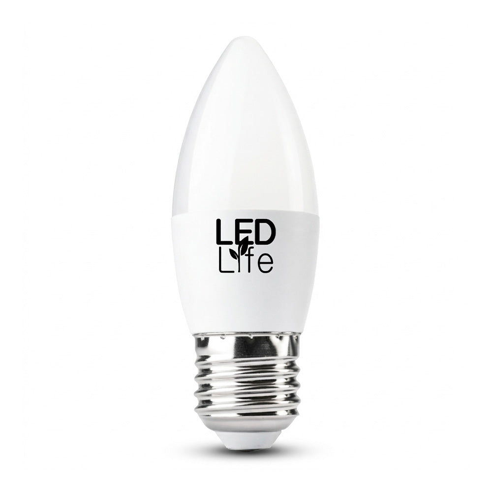 LAMPARA LED TIPO VELA 5W E27 FRIA LED LIFE LH-2227