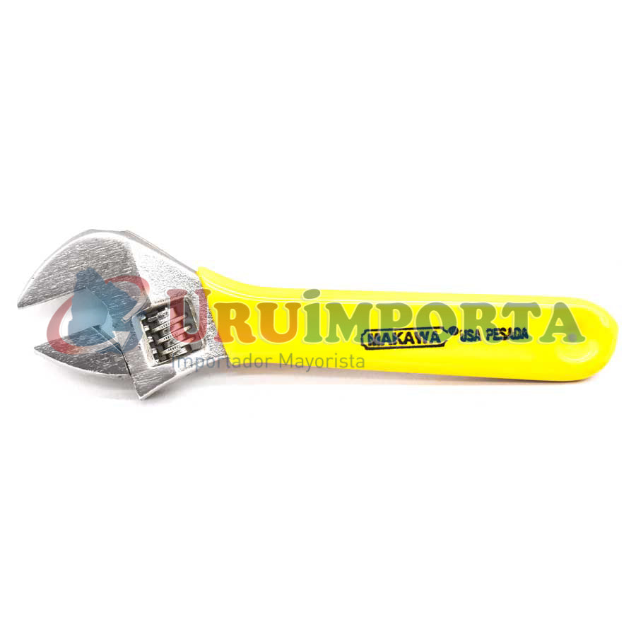 LLAVE AJUSTABLE 6″ MANGO AMARILLO MAKAWA MK-015