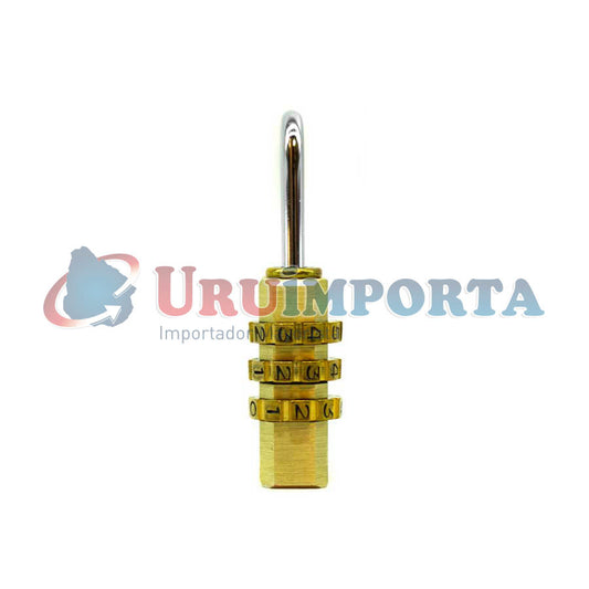 CANDADO CON COMBINACION 20MM DE BRONCE LH-1868