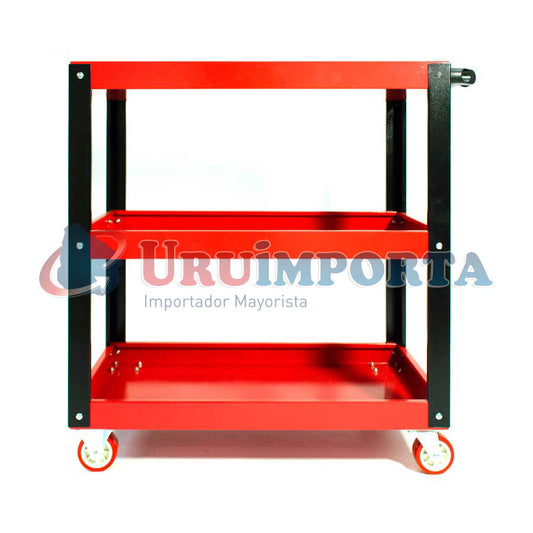 CARRO METALICO C/TRES BANDEJAS P/MECANICO