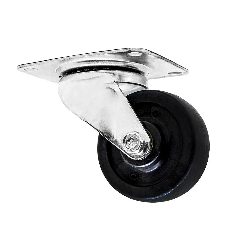 RUEDA NEGRA BASE METALICA 3″ GIRATORIA LH-567
