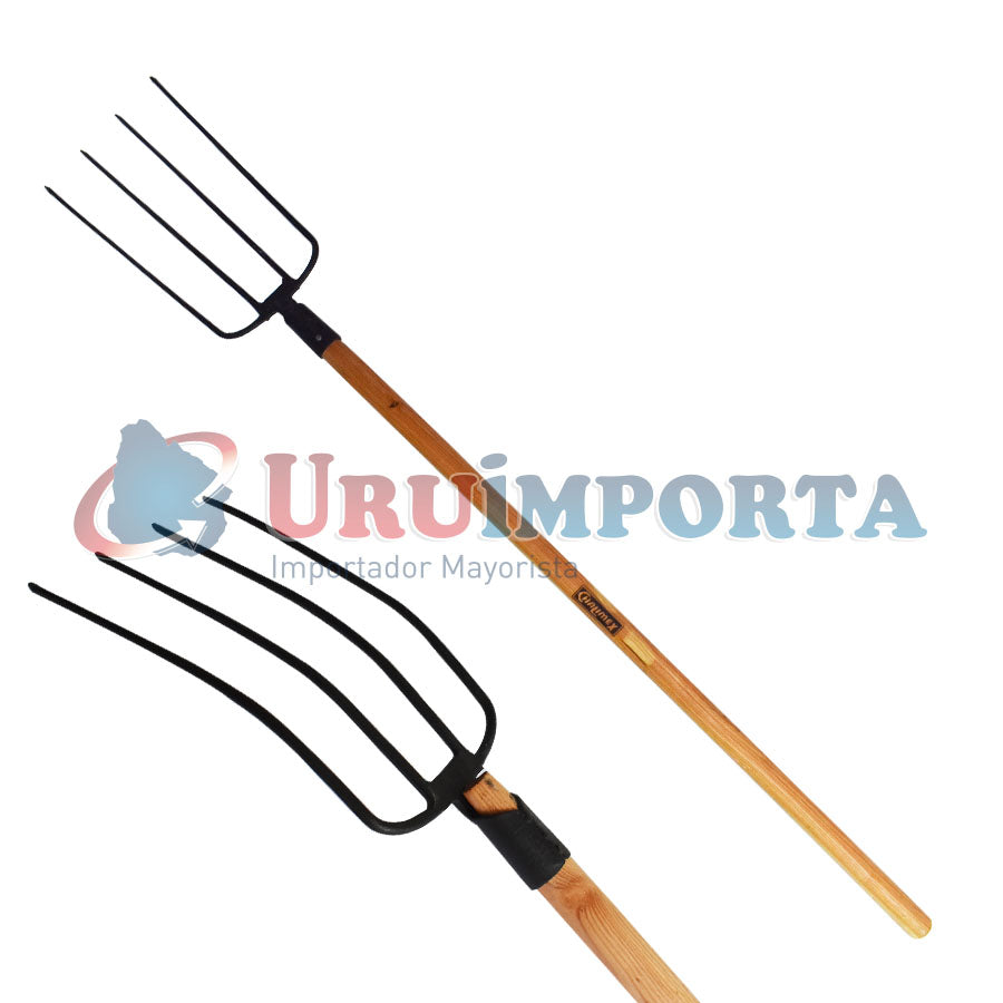 HORQUILLA 4 DIENTES CABO DE MADERA CHALIMEX Q7614