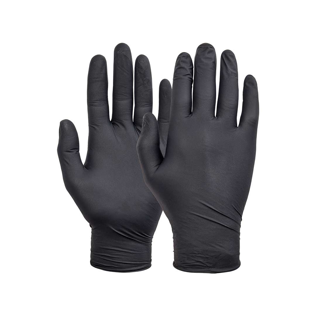 CAJA D/GUANTE DESCARTABLE NEGRO 100UNID 91513