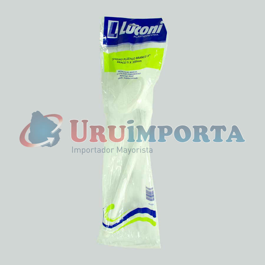 DUCHA PLASTICA 30CM X 10CM BLANCA 1600 LUCONI