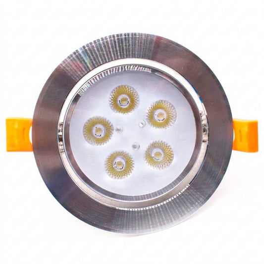 SPOT LED ARTICULADO 5W 10.5CM PLATEADO LH-1905