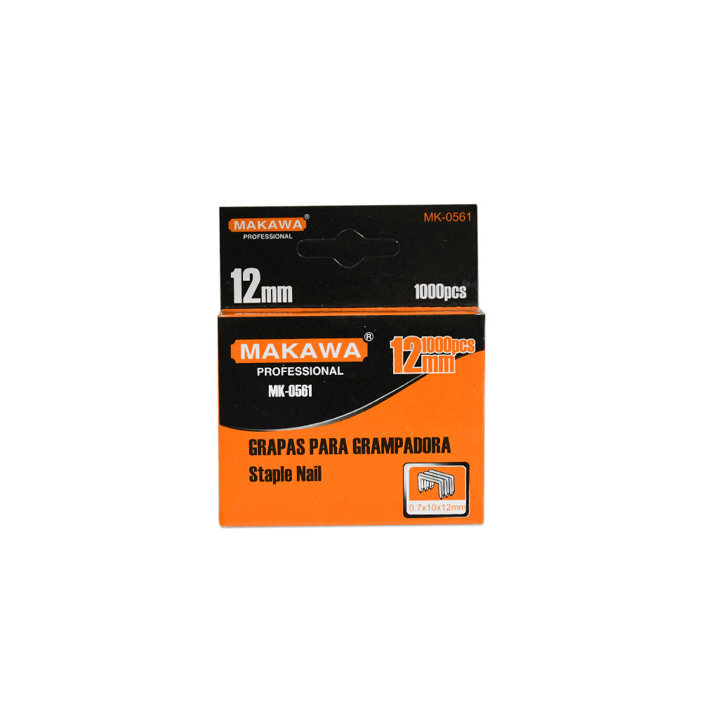 GRAMPAS 12MM 0.7X10X12MM 1000PZ MAKAWA MK-0561