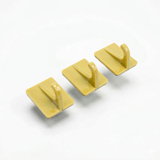 COLGADOR 3PZ PLASTICO MARRON ZQ-9909