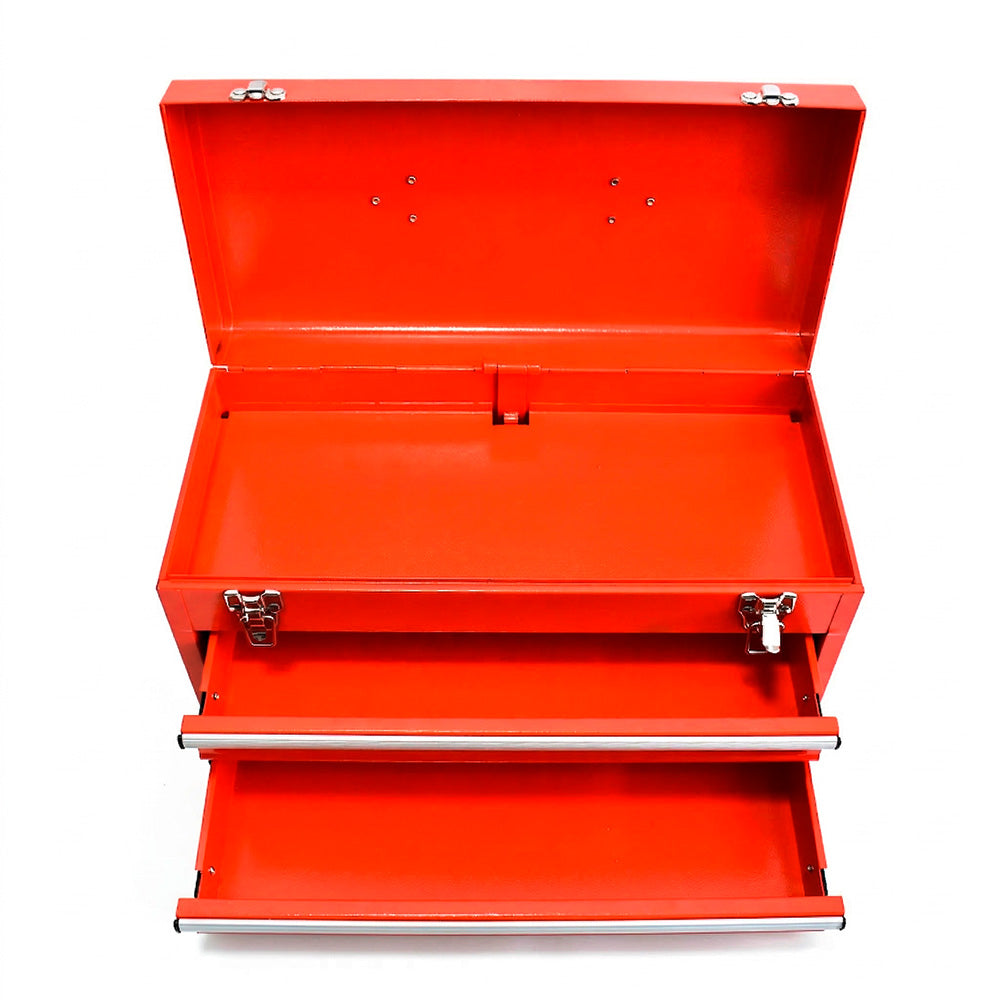 CAJA DE HERRAMIENTAS DOS CAJONES LARGO 48CM LH-936