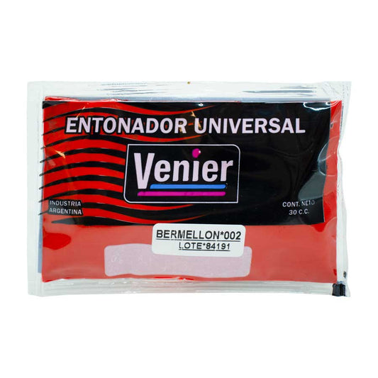 ENTONADOR ROJO UNIVERSAL PARA PINTURA 30CC VENIER