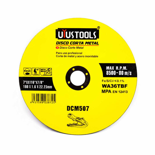DISCO CORTE METAL 7 1.6MM UYUSTOOLS DCM507
