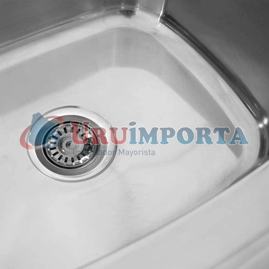 PILETA ACERO INOXID 100X50 CM C/VALVULA CM LH-2883