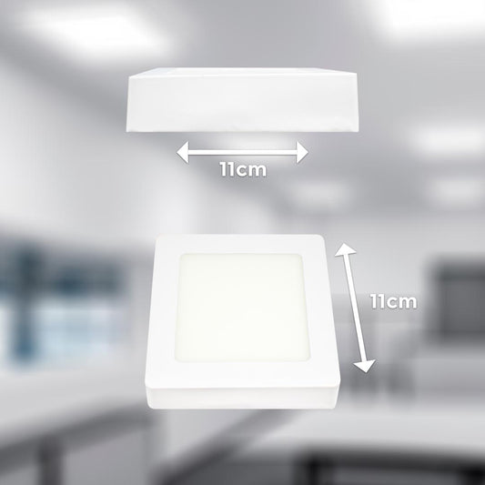 PLAFON 6W CUADRADO LUZ CALIDA LED LIFE LH-1770