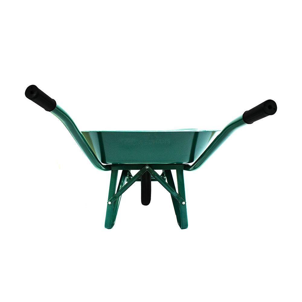 CARRETILLA CON RUEDA MACIZA COLOR VERDE LH-1168