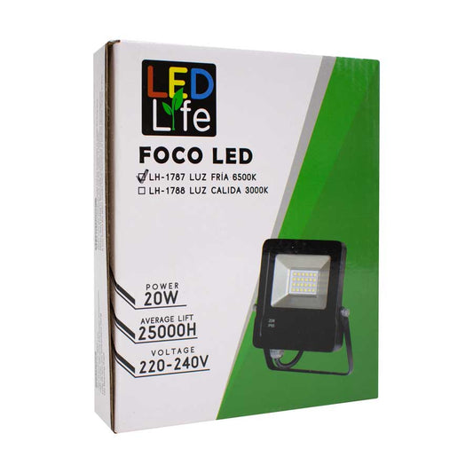 FOCO LED 20W LUZ FRIA 6500K LED LIFE LH-1787
