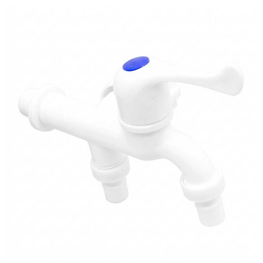 CANILLA 1/2¨PLASTICA DOBLE SALIDA LH-3012