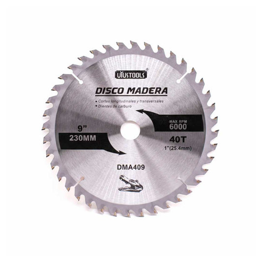 DISCO CORTE MADERA 9″ 40D UYUSTOOLS DMA409