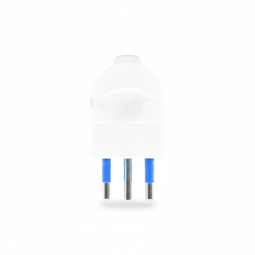 FICHA MODULAR 10AMP 3 PATAS BLANCA LED LIFE SL1002