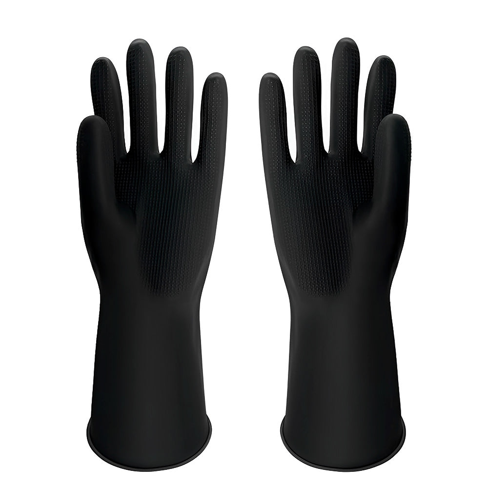 GUANTE LARGO DE GOMA NEGRO EXTRA PROTECCION LH1377