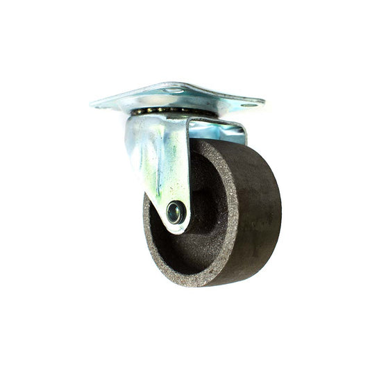 RUEDA METALICA GRIS 3″ CON BASE GIRATORIA LH-1684