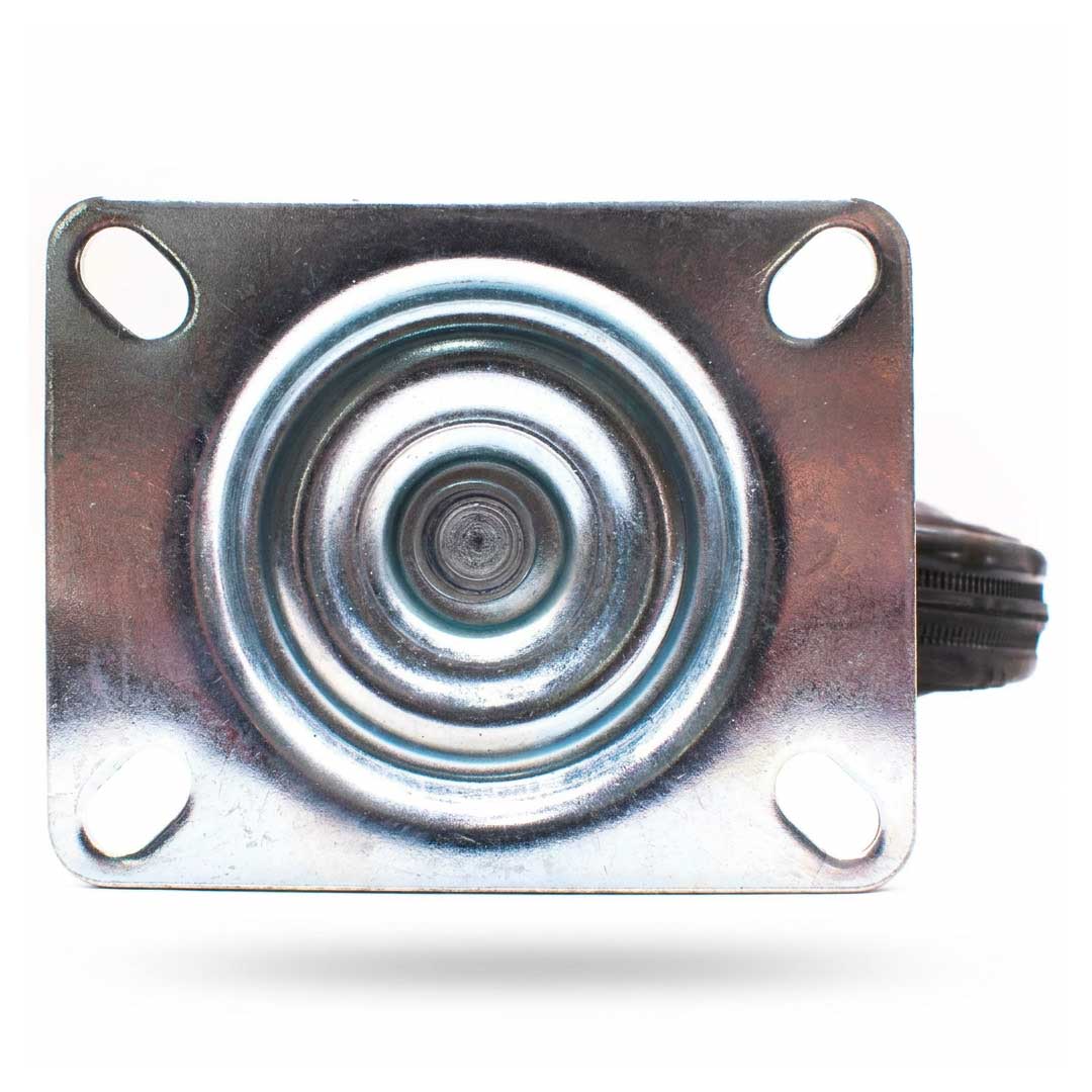 RUEDA NEGRA BASE METALICA 4″ GIRATORIA LH-1685