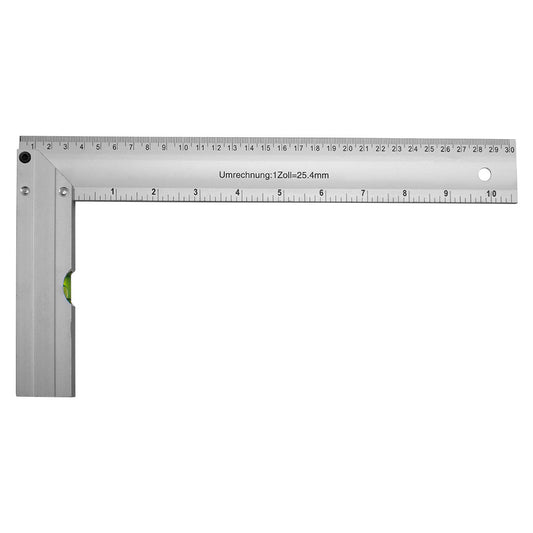 ESCUADRA CARPINTERO 30CM DE ALUMINIO LH-2143
