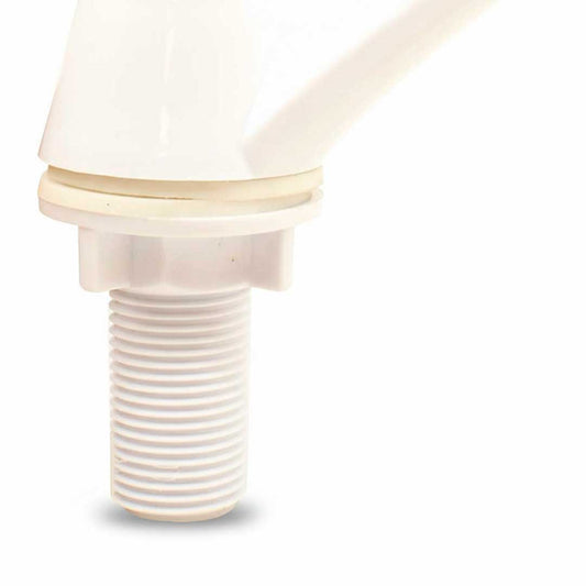 CANILLA LAVATORIO PLAST BLANCA VOLANT CRUZ LH-2206