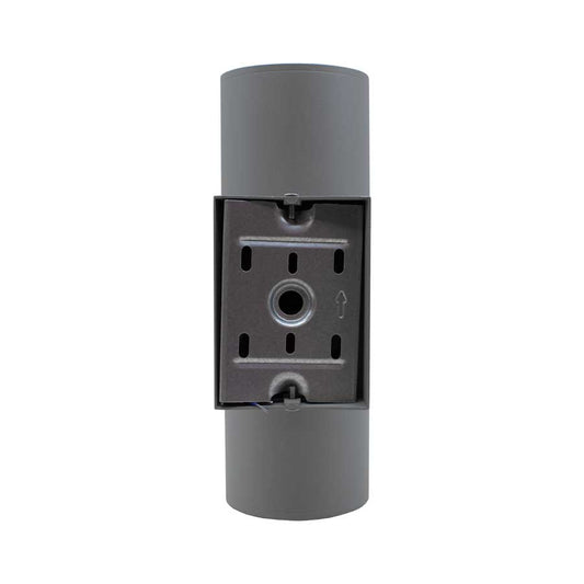 LUMINARIA EXT 2 LUCES 9CM DE DIAMETRO GRIS LH-2095