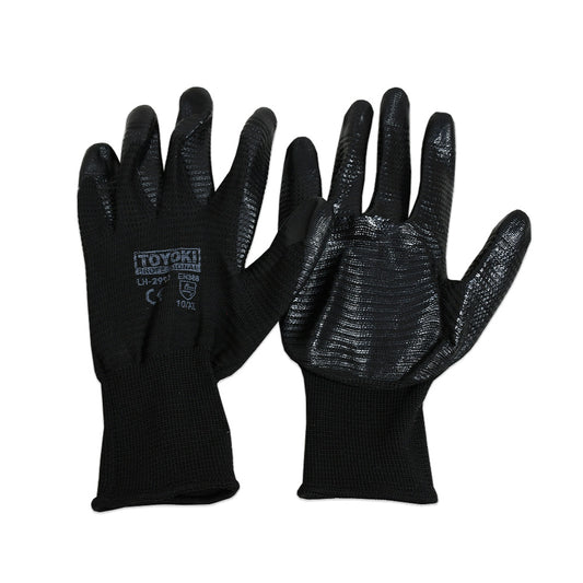 GUANTE 8″ NEGRO ANTIDESLIZANTE TOYOKI LH-2992