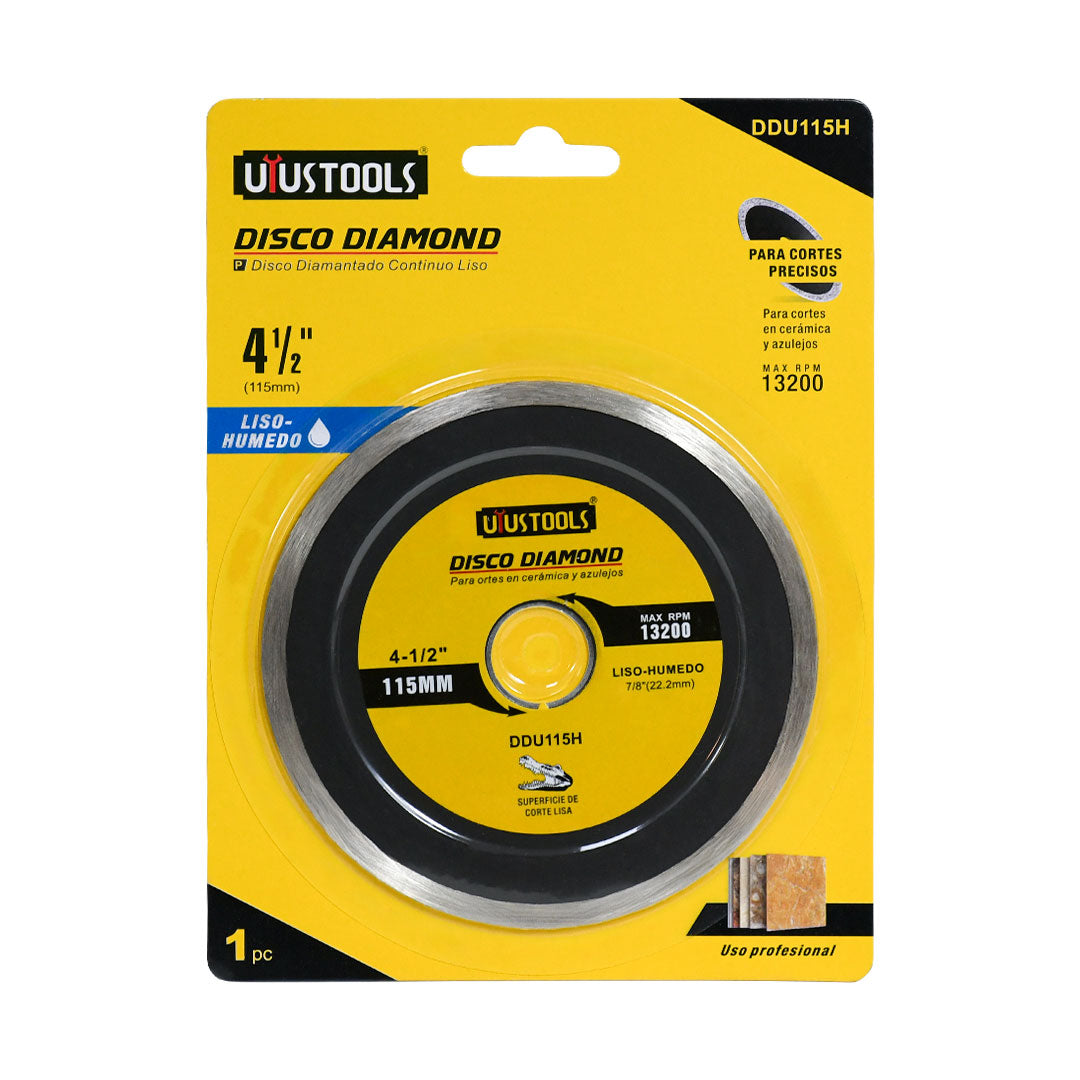 DISCO DIAMANTADO 4 1/2″ TURBO UYUSTOOLS DDU115H