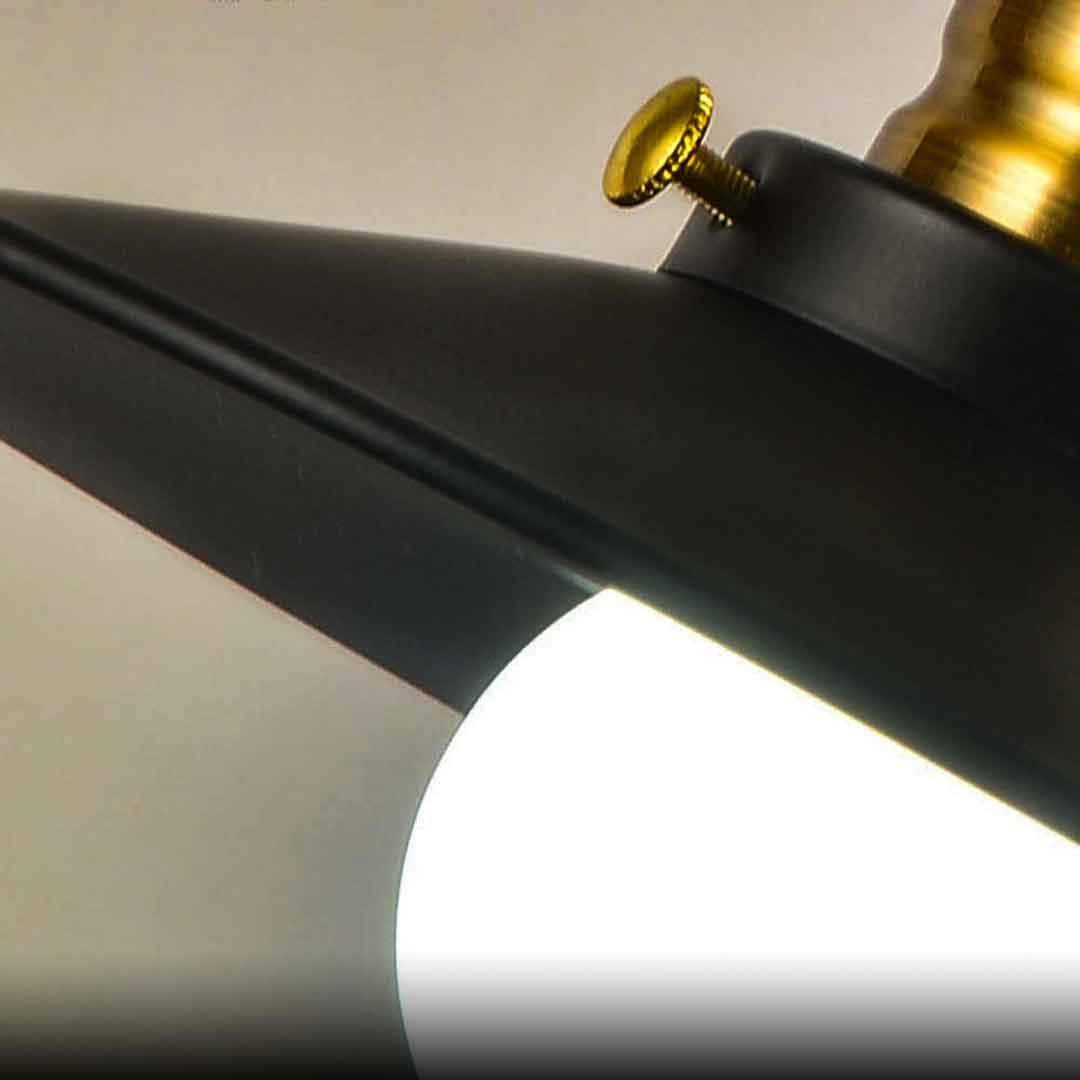 LAMPARA COLGAR VINTAGE METAL NEGRA/DORADA LH2317