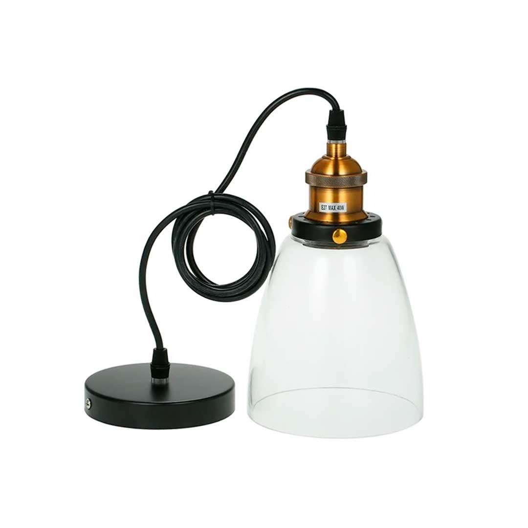 LAMPARA DE COLGAR VINTAGE DE VIDRIO LH-2321