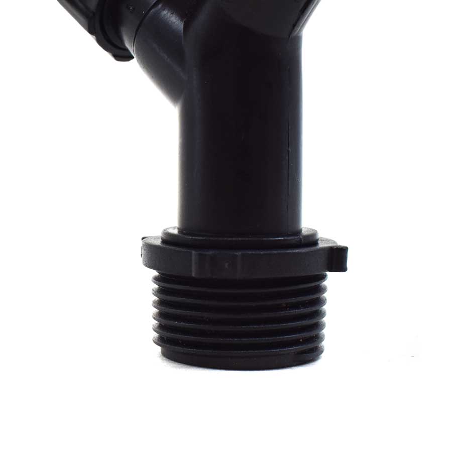 CANILLA 1/2 3/4 NEGRA PLASTICA PLASBOHN 001003