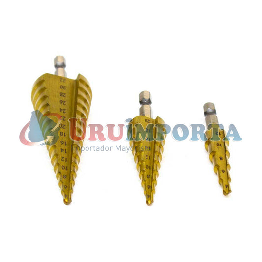 MECHA CONICA 3PZ 4-12MM 4-20MM 4-32MM LH-2355