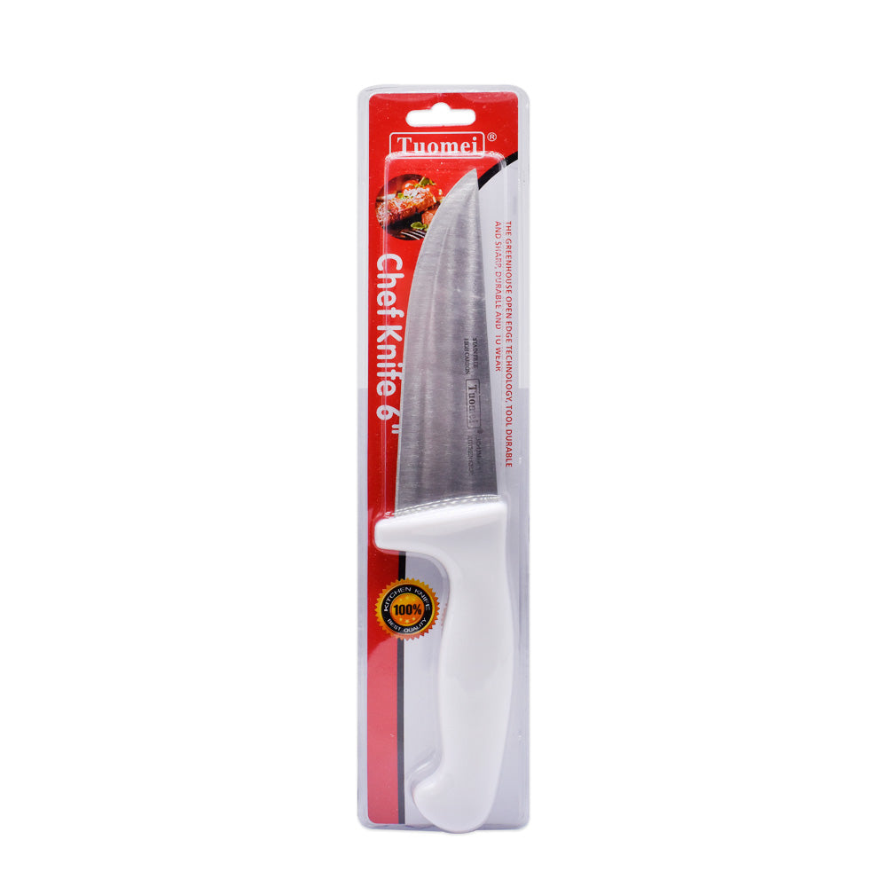 CUCHILLO DE CARNICERO MANGO BLANCO 6″ LH-2578