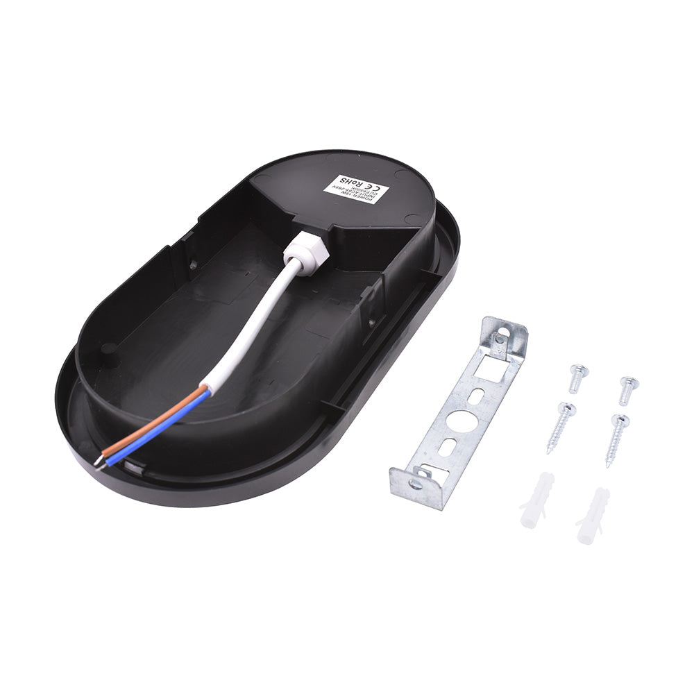 TORTUGA LED 15W NEGRA OVALADA FRIA 6500K LH-2769