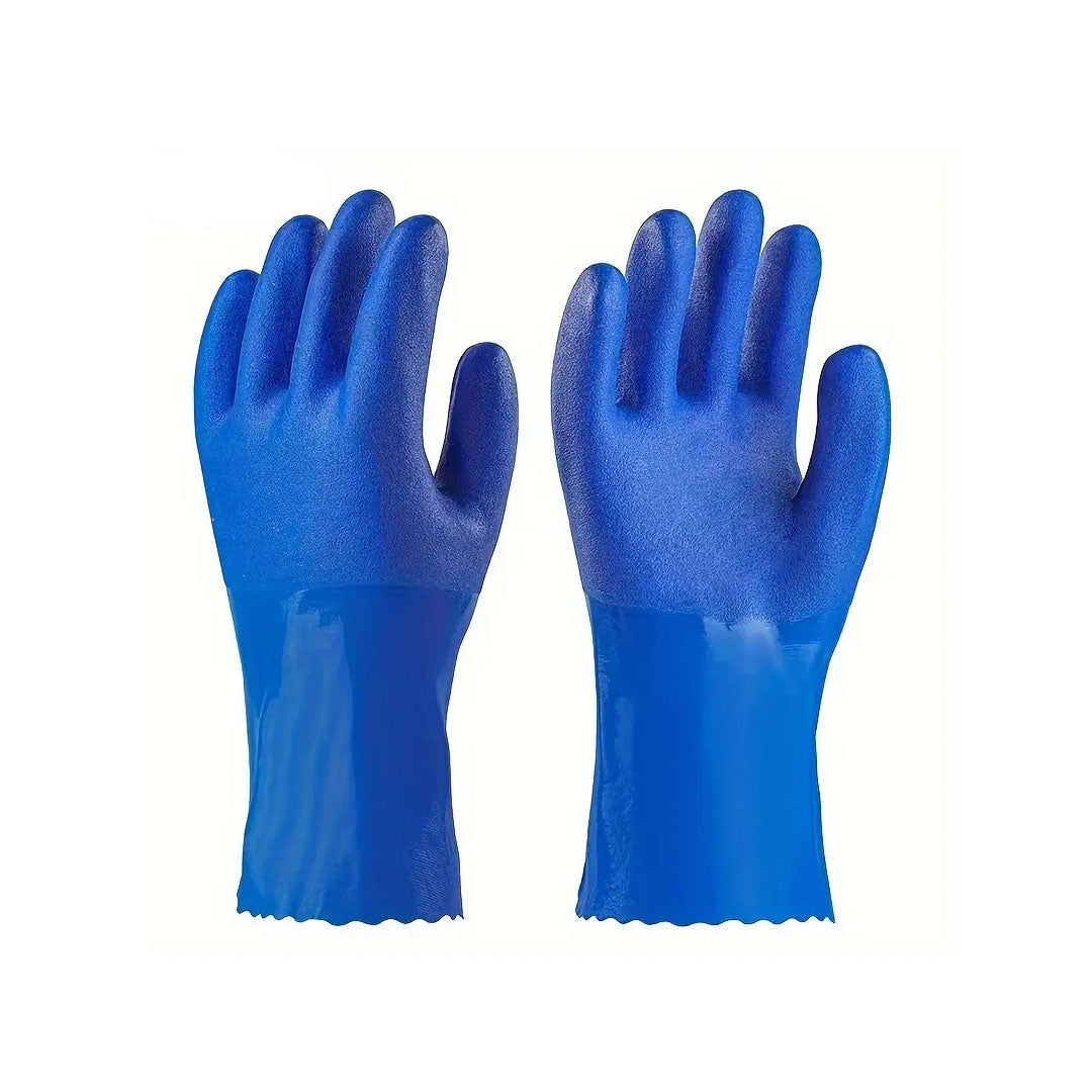 GUANTE DE PVC AZUL REFORZADO FERTON GDP338