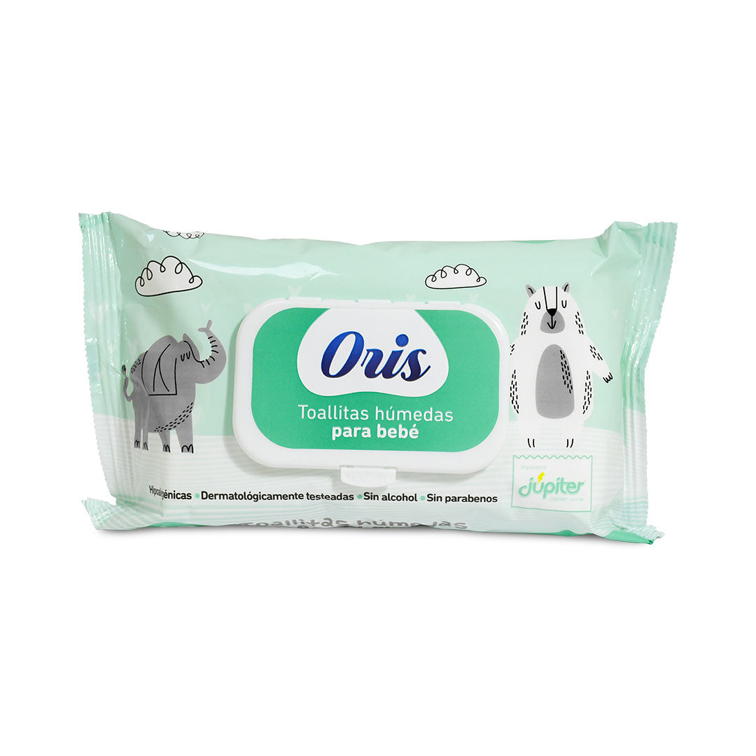 TOALLITAS PARA BEBE 60 UNIDADES ORIS JUPITER 1264