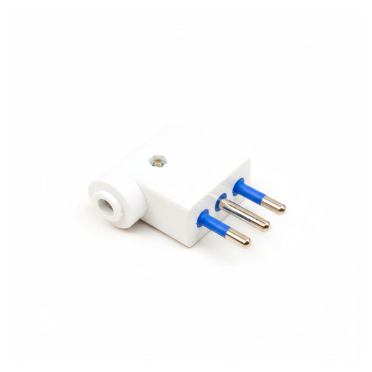 FICHA PLANO 10 AMP 3PATAS BLANCA LED LIFE SL1037