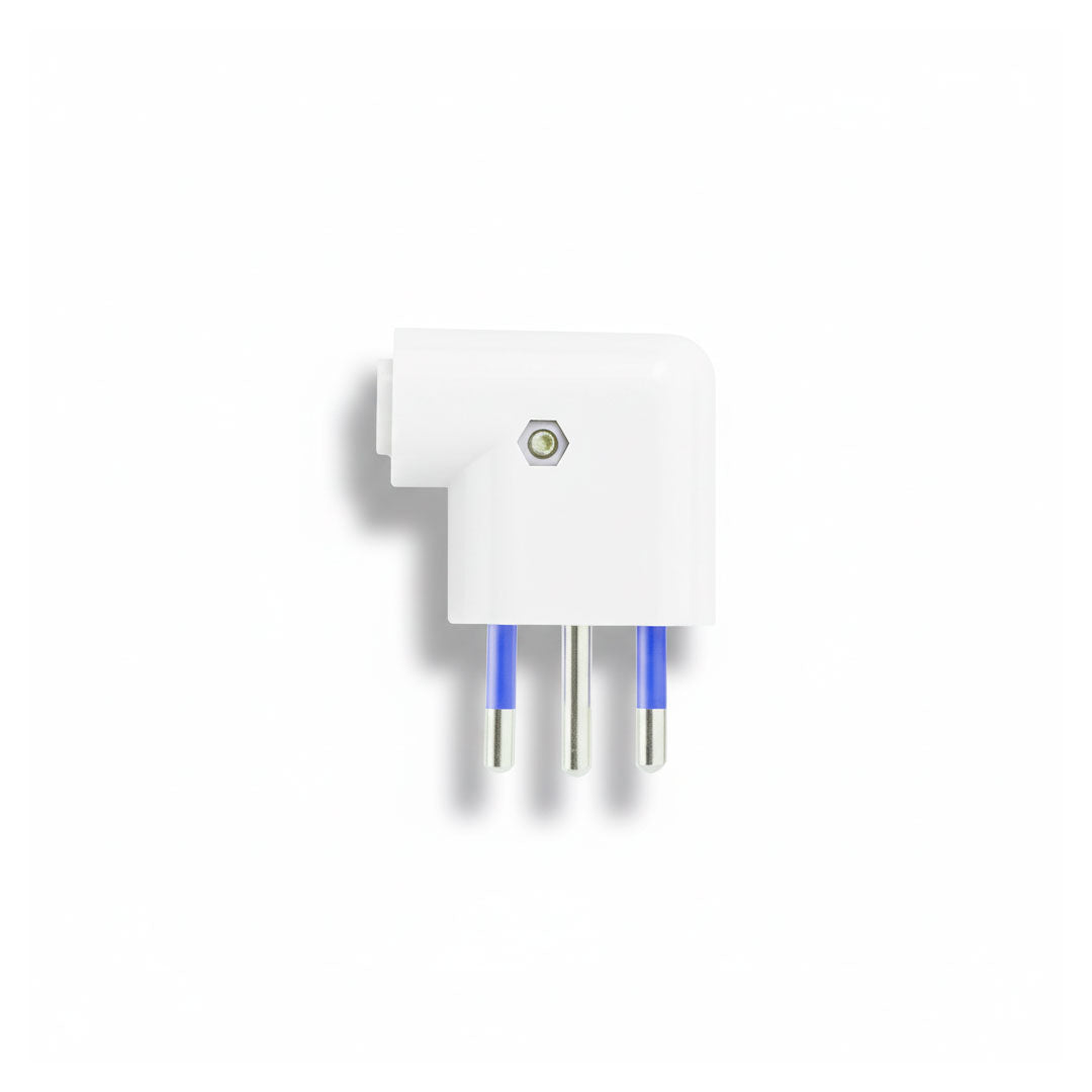FICHA PLANO 10 AMP 3PATAS BLANCA LED LIFE SL1037