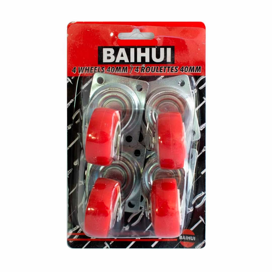 RUEDA NARANJA 40MM 4PZ EN BLISTERS LH-2492