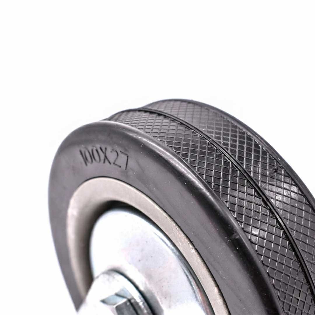 RUEDA GIRATORIA CON FRENO 5″ GOMA-METAL LH-2478
