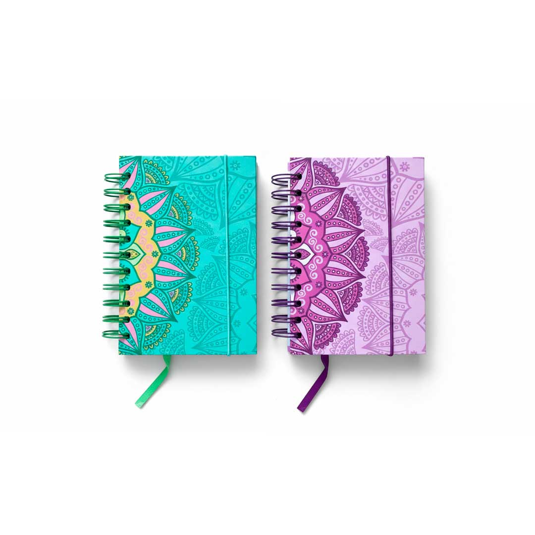 AGENDA CON ESPIRAL DISEÑO MANDALA VS-313S