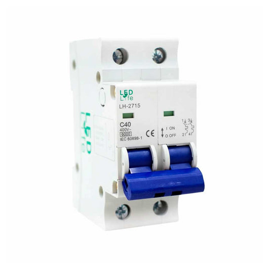 LLAVE TERMICA BIPOLAR 40A LED LIFE LH-2715