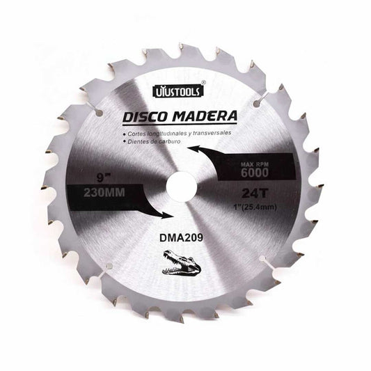 DISCO CORTE MADERA 9″ 24D UYUSTOOLS DMA209